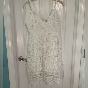 Charlotte Russe White Lace Dress